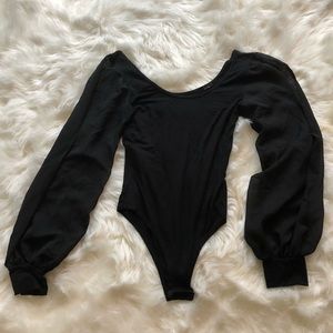 Chiffon Sleeve Body Suit